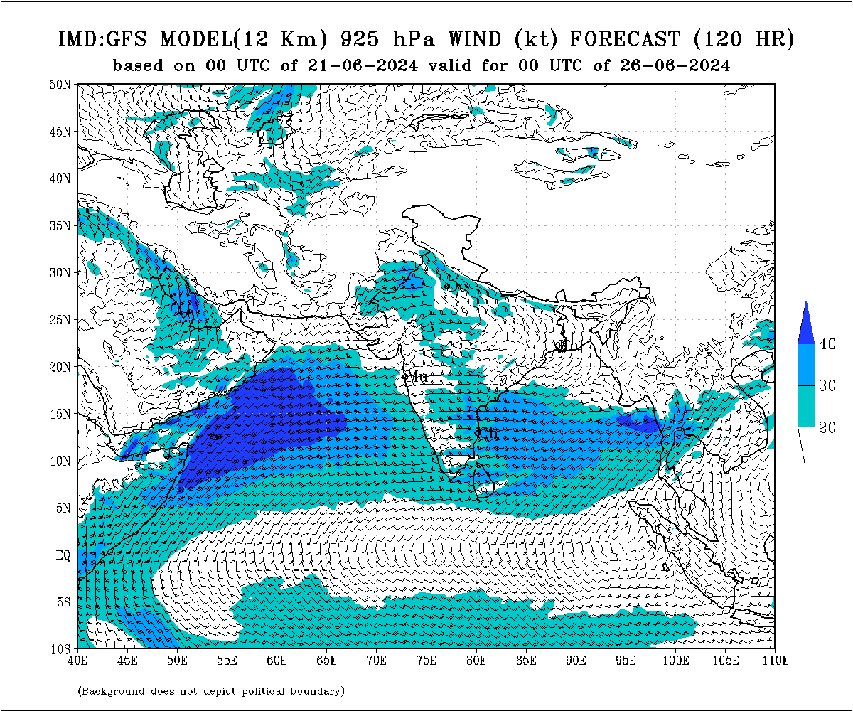 Imd Gfs Day Hpa Wind Forecast Charts Gujaratweather